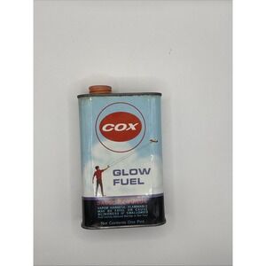 Vintage Cox Glow Fuel Model Airplane Graphics 1 Pint  Can Empty